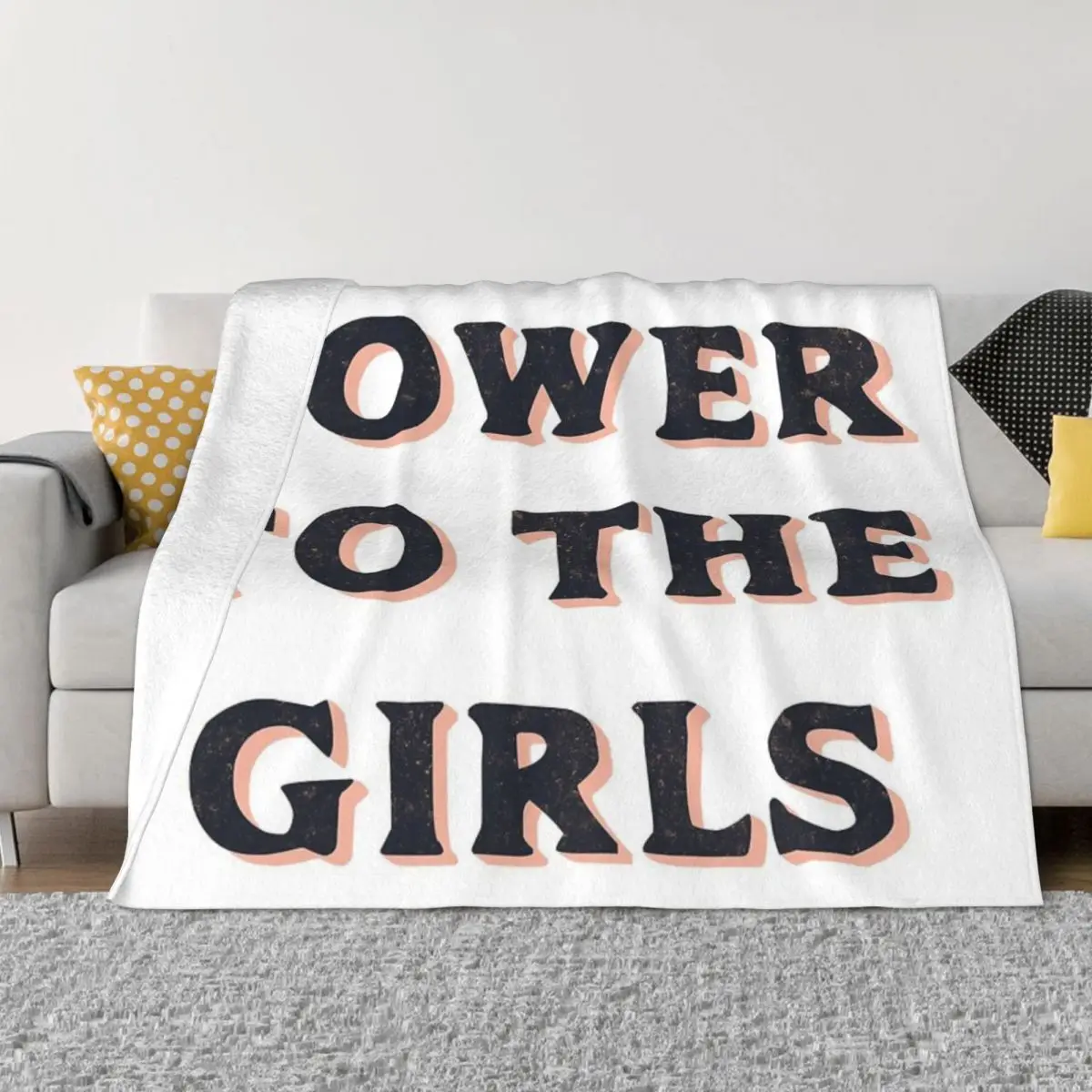 Power To The Girls Anime Bedroom Winter Blankets Winter Warm Blanket Throw Blanket