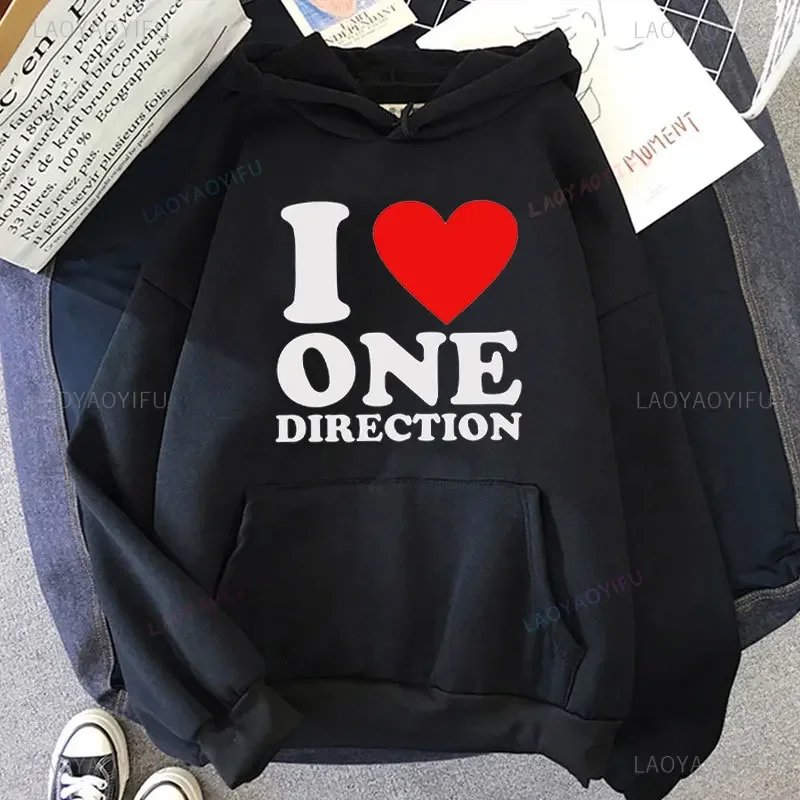 One Directions Band 미적 까마귀 유니섹스 드롭 숄더 스웨트 패션 펑크 의류 Sudaderas 음악 캐주얼 풀오버