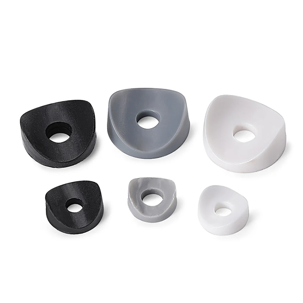 Duckbill Spacer ID5-15mm Black Plastic Round Washer Hole Plug Gasket Dust Seal End Cover Cap Curved Spacer For Pipe Furniture image 4