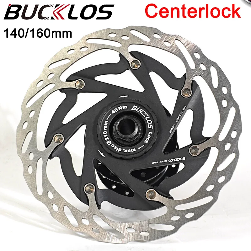 

BUCKLOS 160mm Centerlock Mtb Rotors 140mm Center Lock Bicycle Disc Brake Rotor with Lock Ring Mountain Bike Accessories