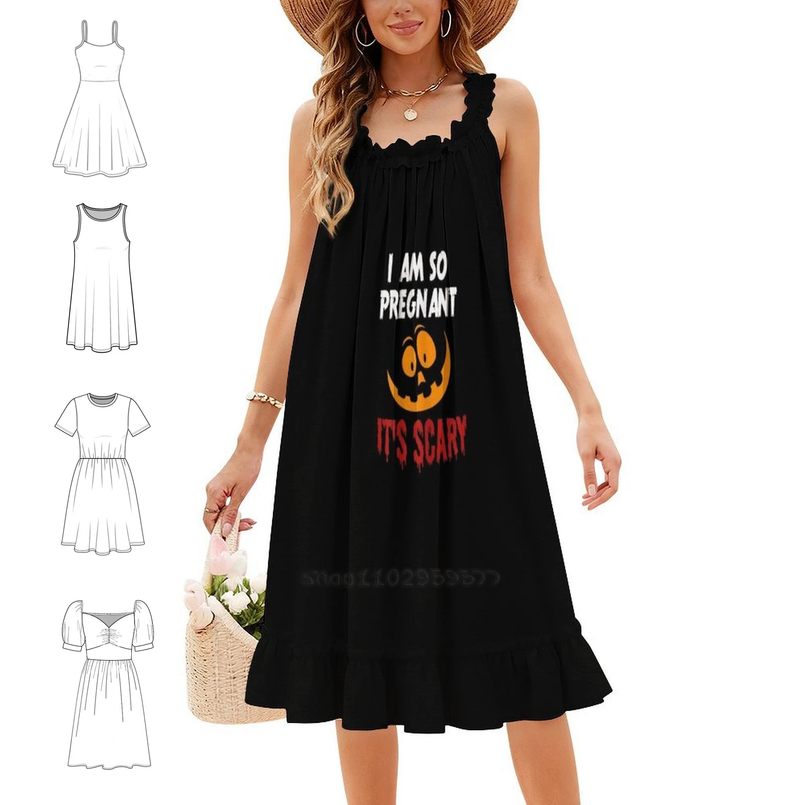 Womens Womens Pregnancy Announcement Halloween T Shirt Scary Women's Hip Hop Streetwear Dress Graphic Print Party Club Wear Female - Aliexpress Deal