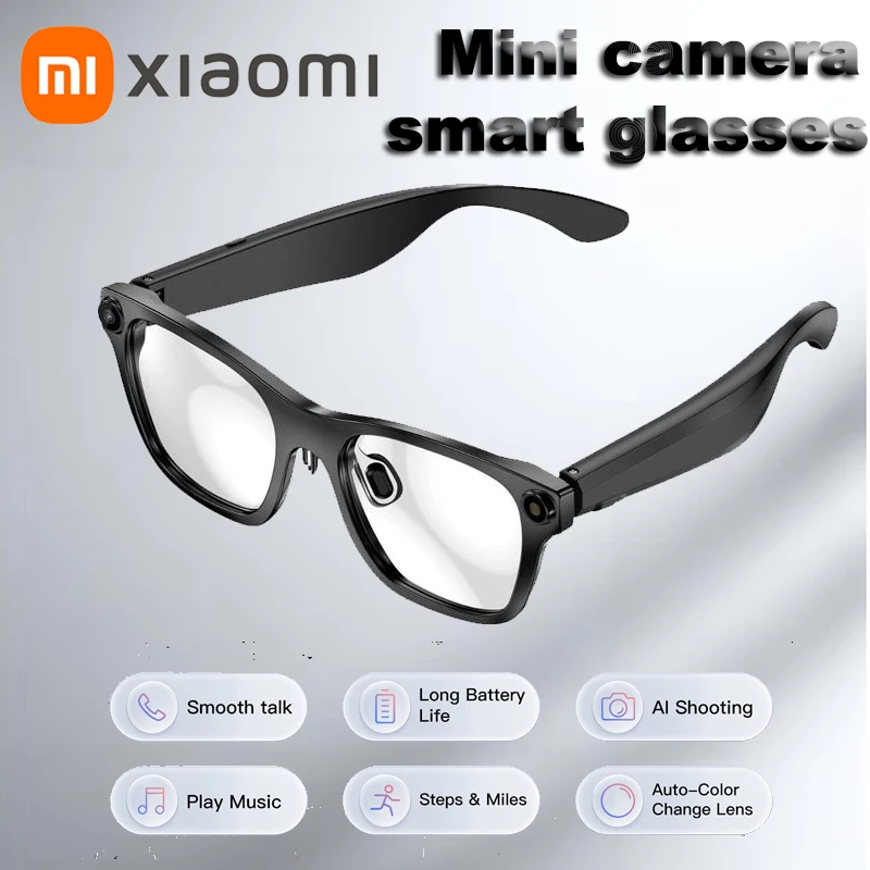 

Xiaomi New Camera Glasses Bluetooth Smart Ai Glasses High-definition Video Recording Music Listening Call Recording Glasses