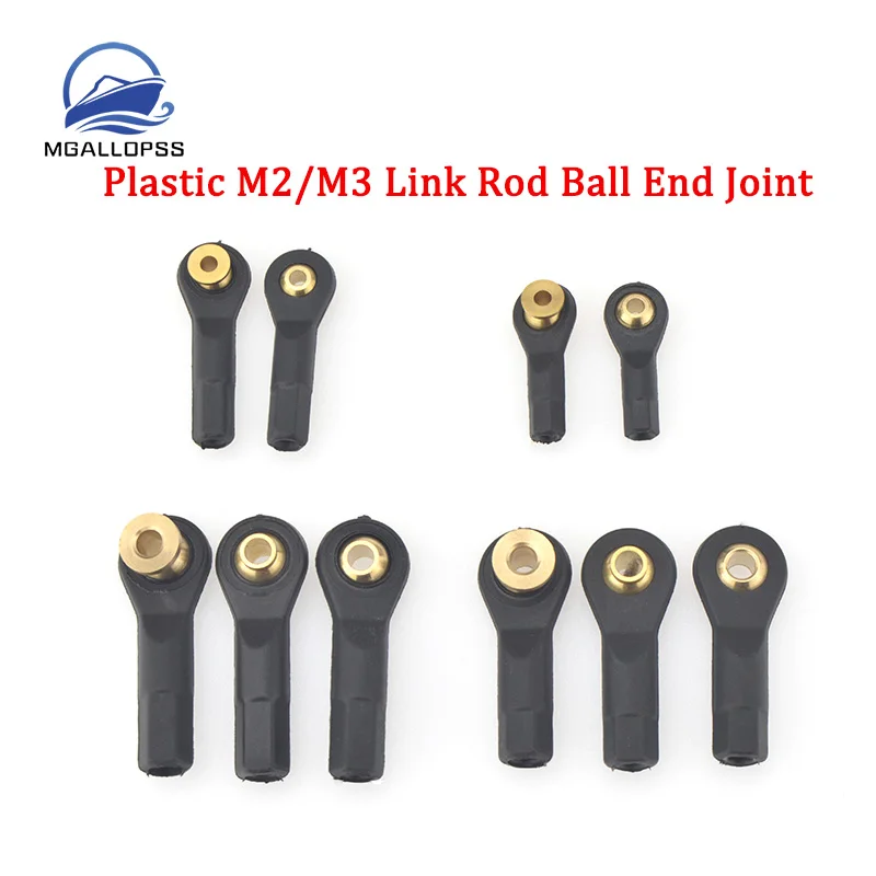 

Plastic M2/M3 Rod End Ball Head Holder Tie Rod Ends Wear Resisting Ball Joints For Rc Boat Car Airplane Trucks Buggys (10pcs)