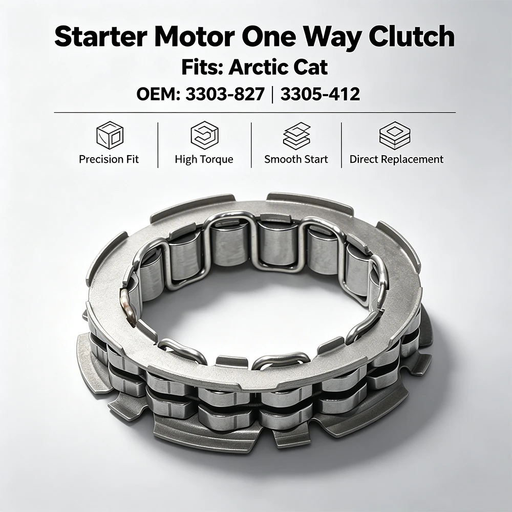 Starter Motor One Way Clutch For Arctic Cat DVX 250 Utility 250 2006-2009  DVX 300 2009-2015 OEM: 3303-827 3305-412