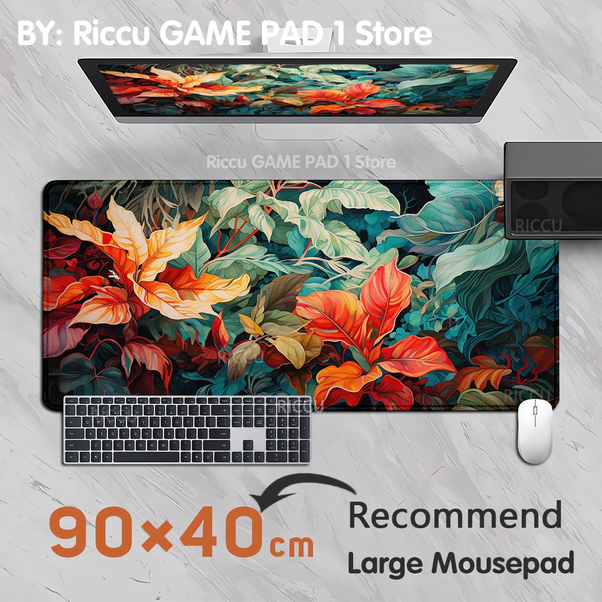 

HD Japan ukiyo-e Laptop Gaming printing Accessories Keyboard Mouse Pad Game 400X900MM Gamer Cabinet Desktop XXL Mat Table Carpet