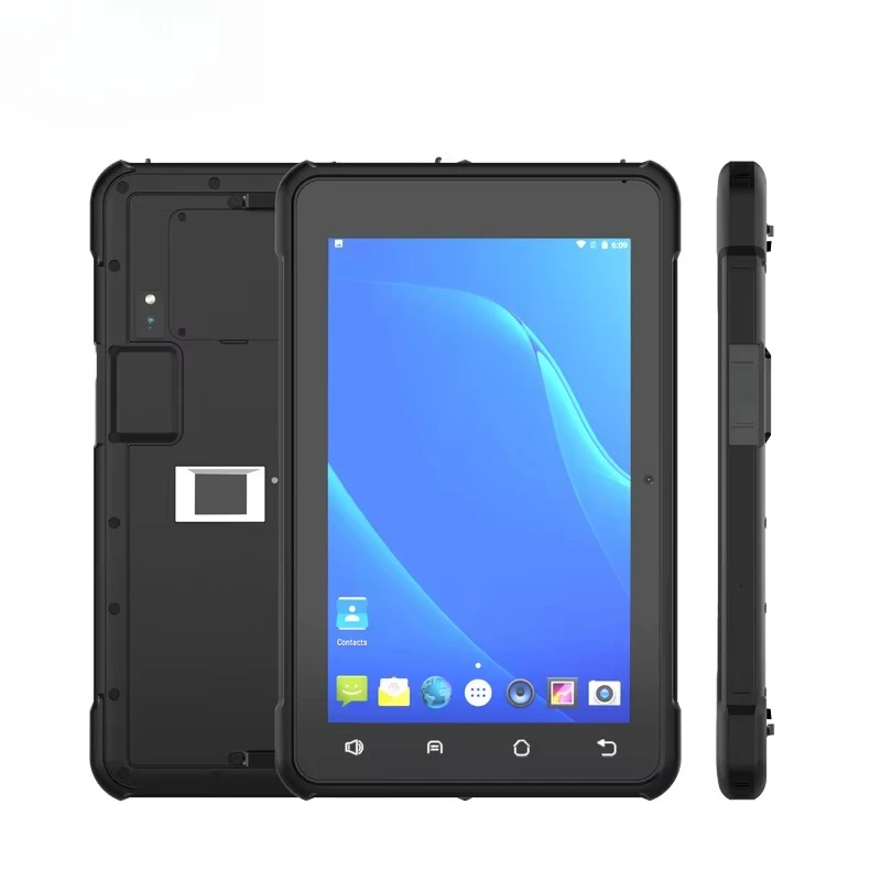 Industrial Android 10 Tablet Face Recognition Fingerprint Scanner 8INCH Screen 8000mAh Battery for Attendance Stock