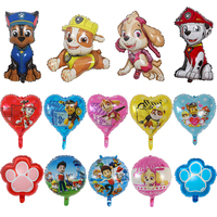 Paw Patrol Series Cartoon Dog Balloon Party Decoration Supplies Ryder Chase Skye Aluminum Foil Balloon Childrens Birthday Gift