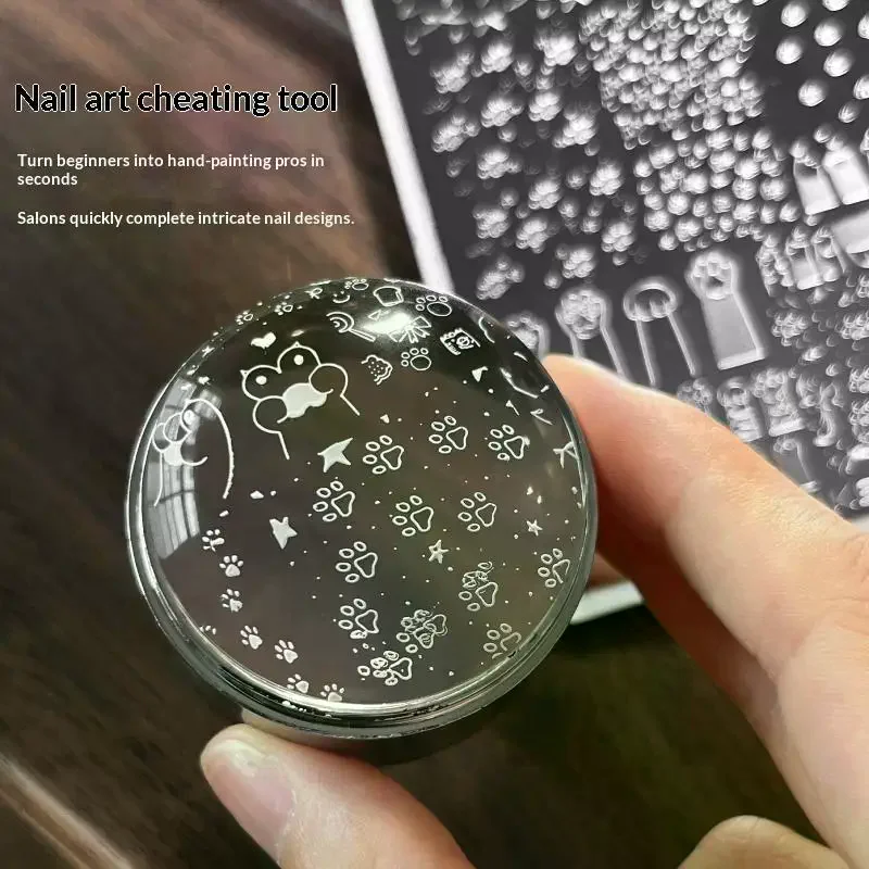 Nail Stamping Plate Multi Style Moe Pet Claw Stainless Steel Stencil Line Pattern Nail Design Template For DIY Manicure Supply