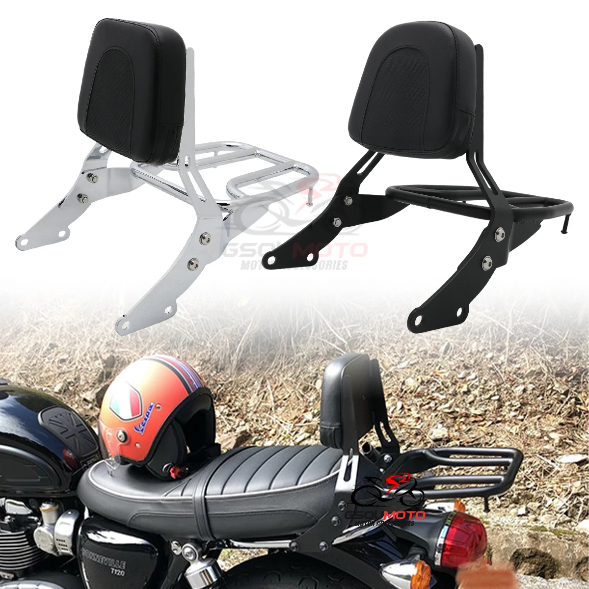 Revisão e Recomendação do Sissy Bar Speed Twin 1200 para Triumph Bonneville T 100 e T 120