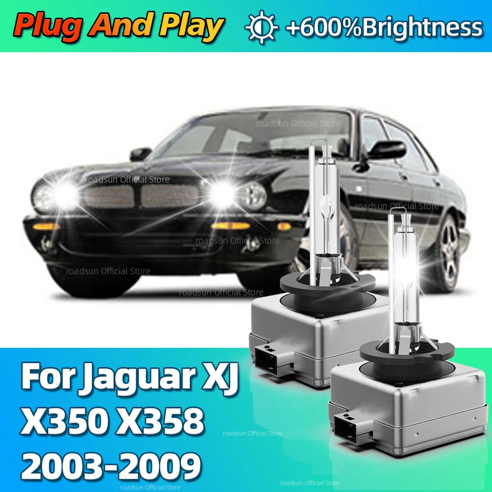 

HID Xenon Light 35W 6000K Lamp Longer Life Headlight For Jaguar XJ X350 X358 2003 2004 2005 2006 2007 2008 2009 Replacement Bulb