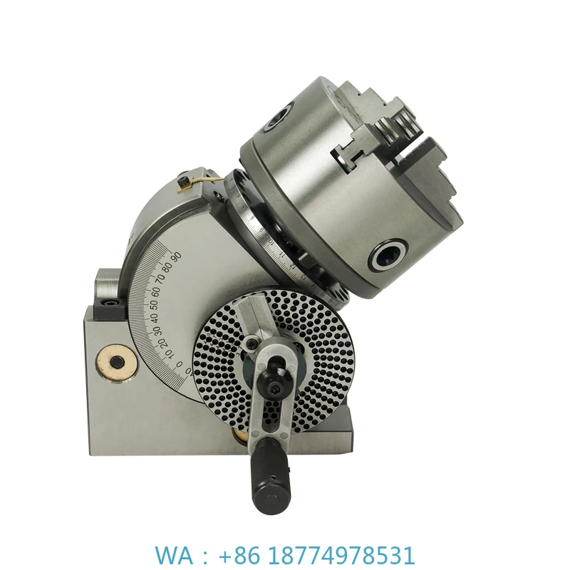 for Milling Machine Rotary Table With 100mm 125mm 3-jaw ChuckDividing Head BS-0 5 Inch 3 Jaw Chuck Precision Semi Universal