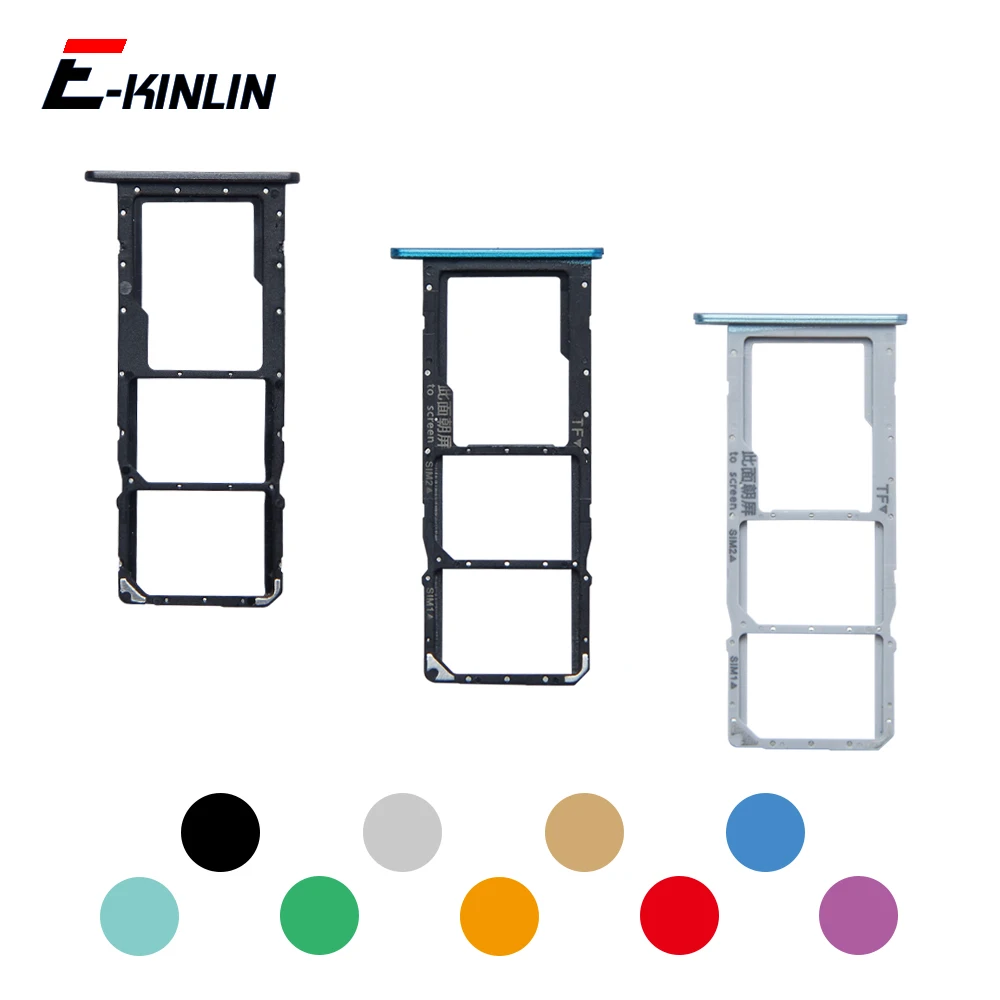 Sim Micro SD Card Socket Adapter Container Connector Holder Slot Tray Reader For HuaWei Y6p Y7a Y7p