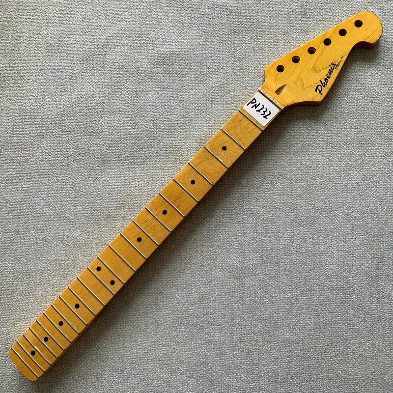 

PN232 ‌‌Vintage Color 22-Fret ST Electric Guitar Neck - Genuine Phoenix Pro Series Maple Wood DIY Guitar Replacement Part