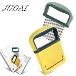 2024 New Potato Chip Slicer Cutter Vegetable Fruit Corrugated Wavy Knife French Fries Potato Cutter Kitchen Gadget Accessories