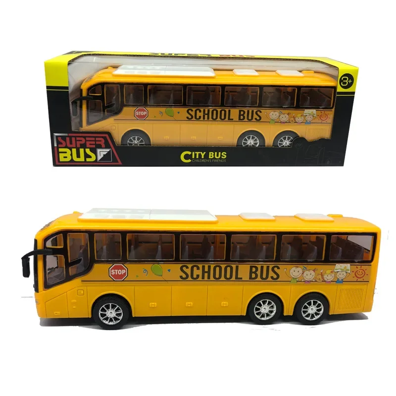 Children's Inertia Car Tourist Bus Simulation Car Model Boy Toy