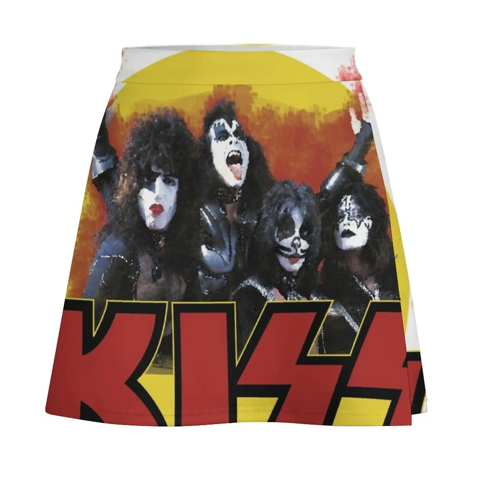 KISS - KISS BAND - ROCK & ROLL AL NITE - ILLUSTRATION MINIMALIST Mini Skirt night club outfits fairy core