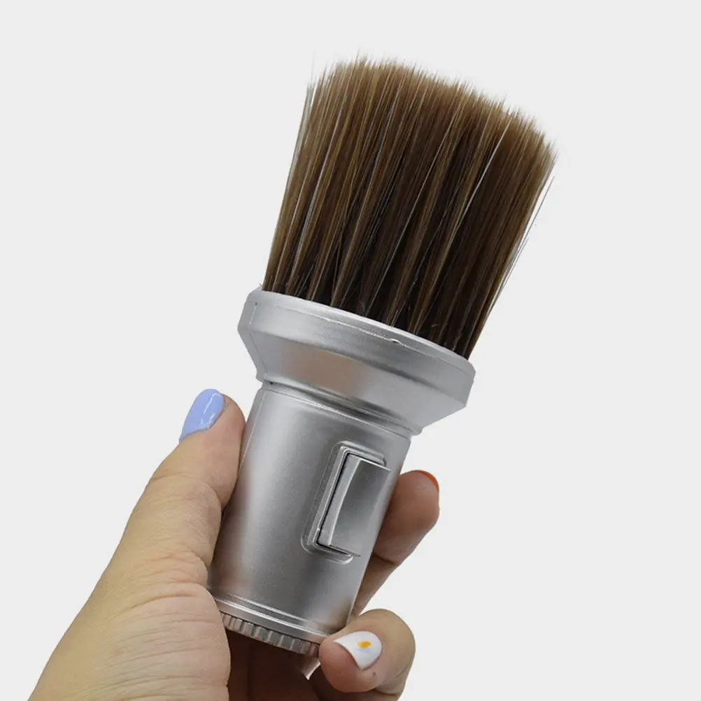 

Salon Neck Duster Brush Hair Cleaning Broken Hair Removal High Density Comfortable Handle Hairdressing Cleaning Brush Barber