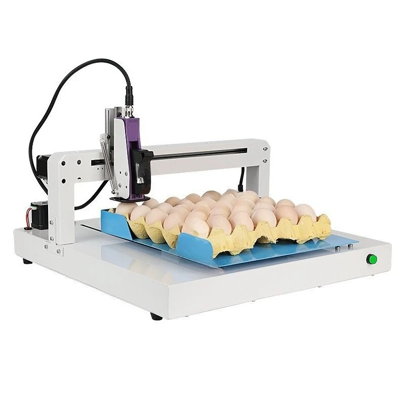 Automatic egg printer, portable desktop coder