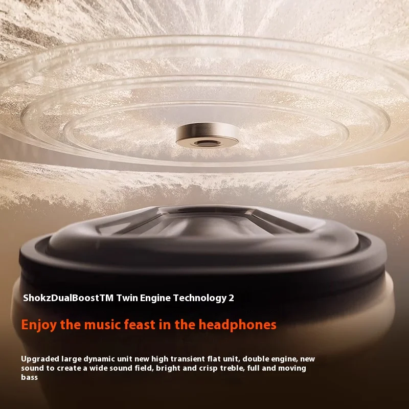 SHOKZ OpenFit 2 T920 سماعة لاسلكية تعمل بالبلوتوث سماعات عمر البطارية الطويل سماعة AI الحد من الضوضاء سماعات رياضية مخصصة