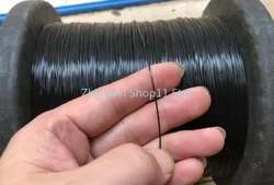 0.38MM-0.8MM 50-100M,Black Nylon Coated Built-In 304 Stainless Steel Wire Rope, Sea Fishing Line Chain Hook Line Crystal