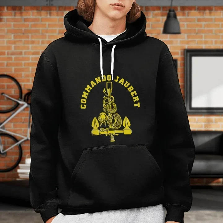 French Naval Combat Diver Frogmen Commando Jaubert Men Hoodies Casual Cotton  Autumn and Winter Hoodie