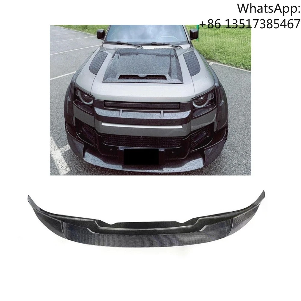 

For Land Rover Defender L663 90 110 New Carbon Fiber Front Bumper Lip Spoiler Diffuser Splitter