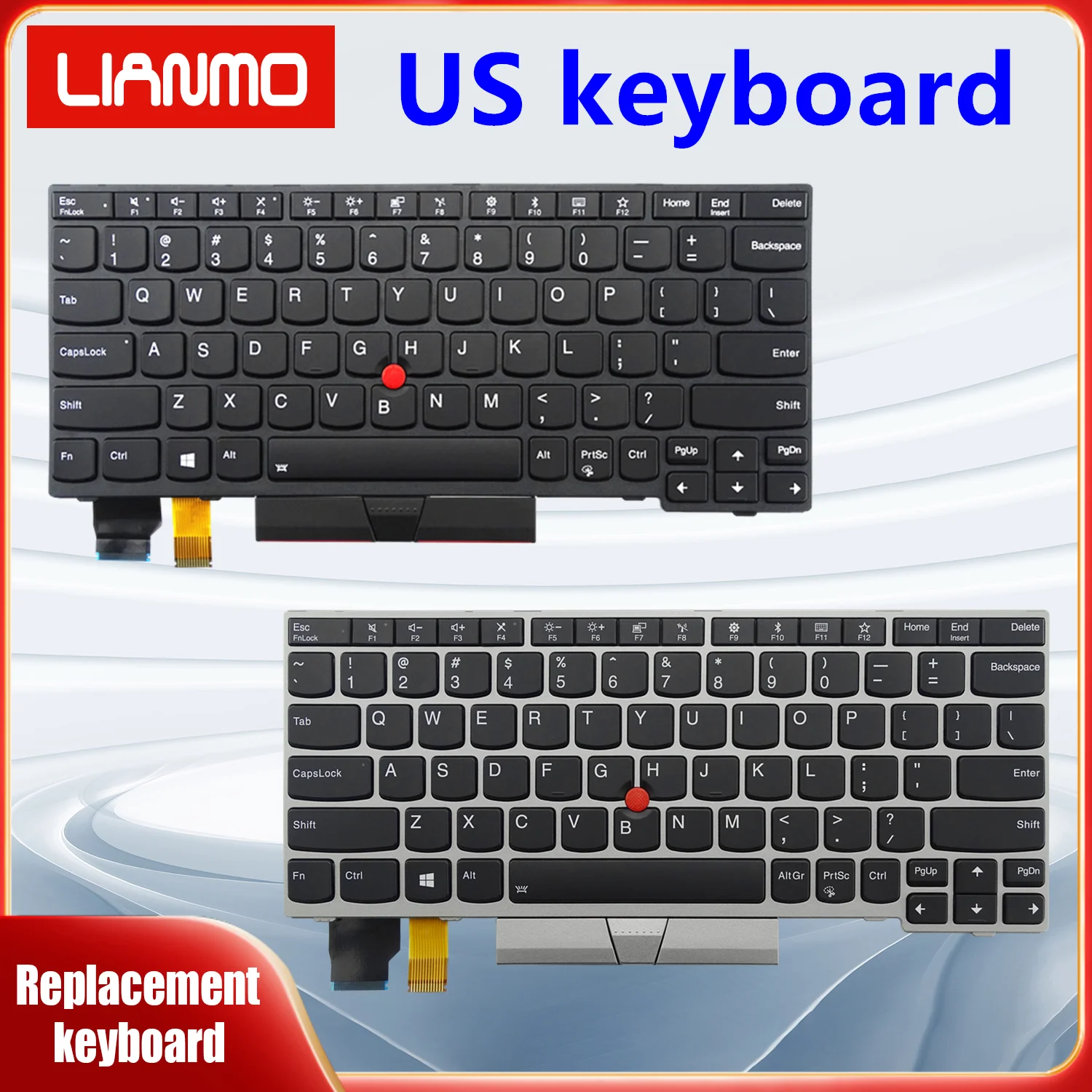 US Notebook Keyboard Suitable for Lenovo ThinkPad X280 A285 X390 X395 S2 5th 6th Gen L13 Gen1 L13 YOGA Gen1 Keyboard