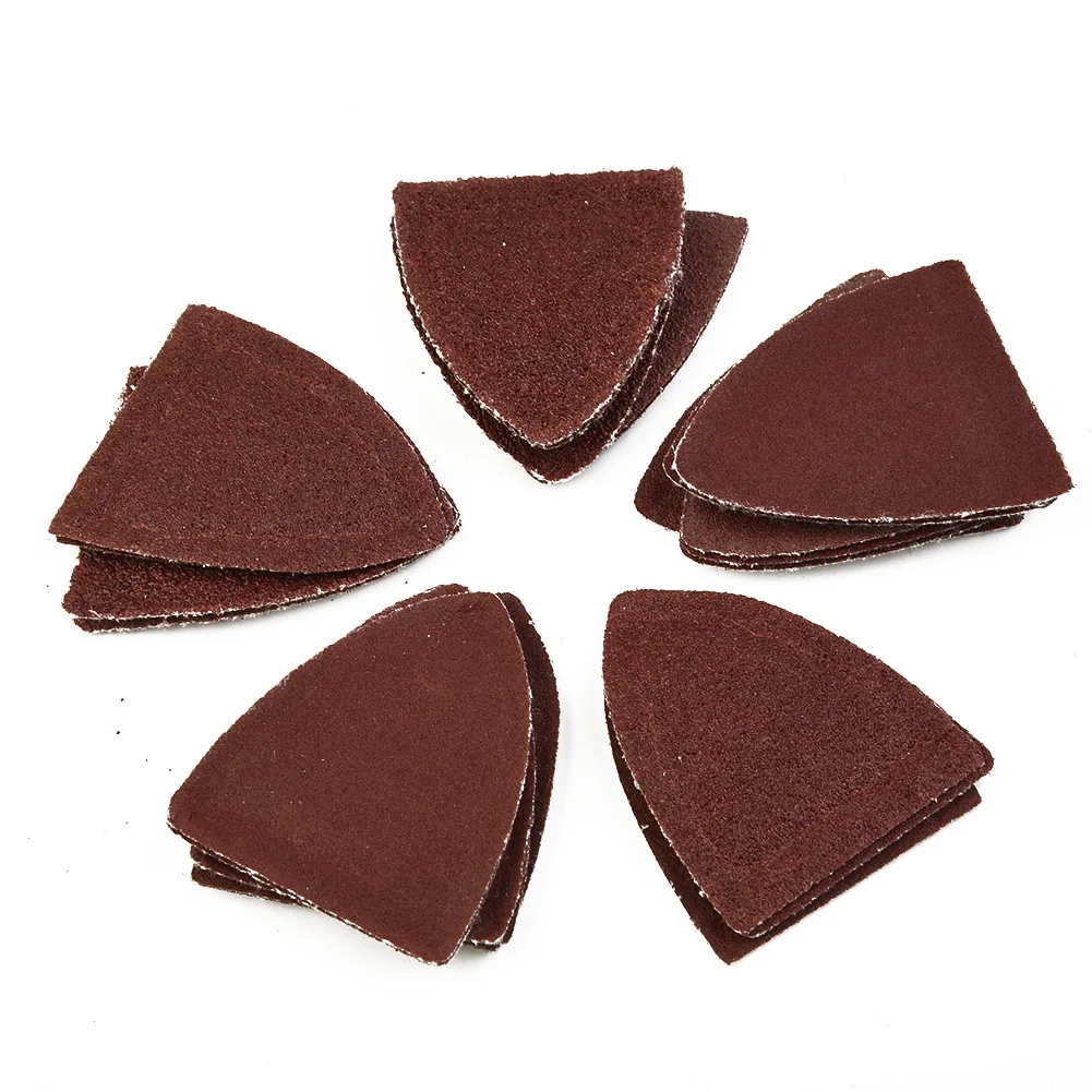Triangular Sheets Sander 60-240 Grit Polishing 25pcs Oscillating Multitool Finger Paper Power Tool Accessories