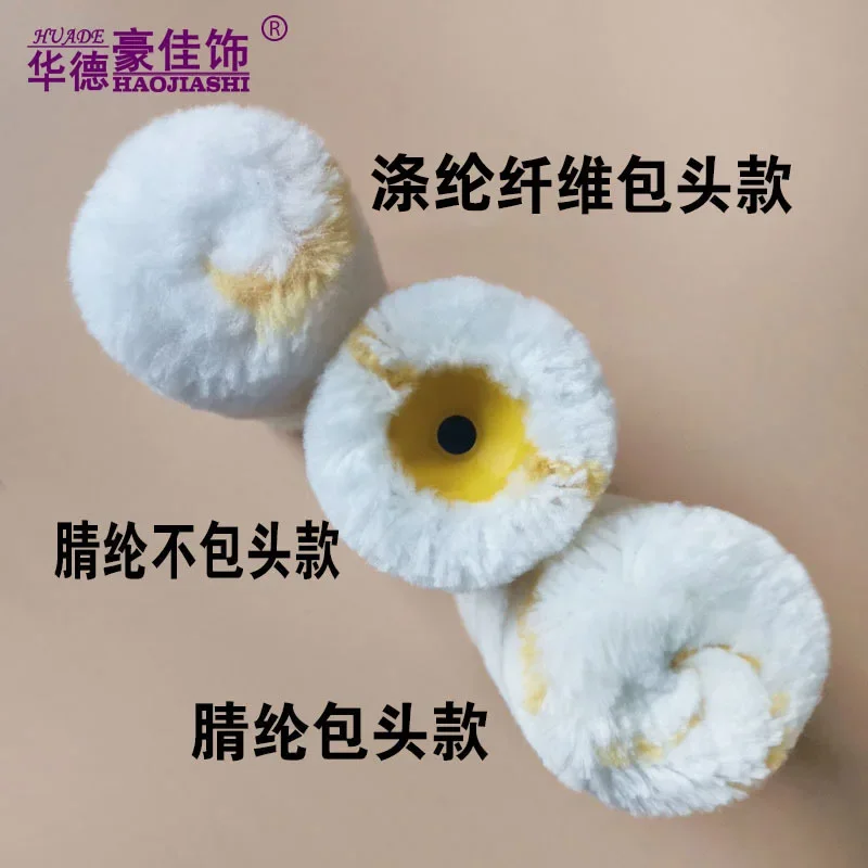 5-inch medium wool paint roller brush 30 diameter acrylic coarse wool polyester fine wool Huade Haojia decoration wall brush