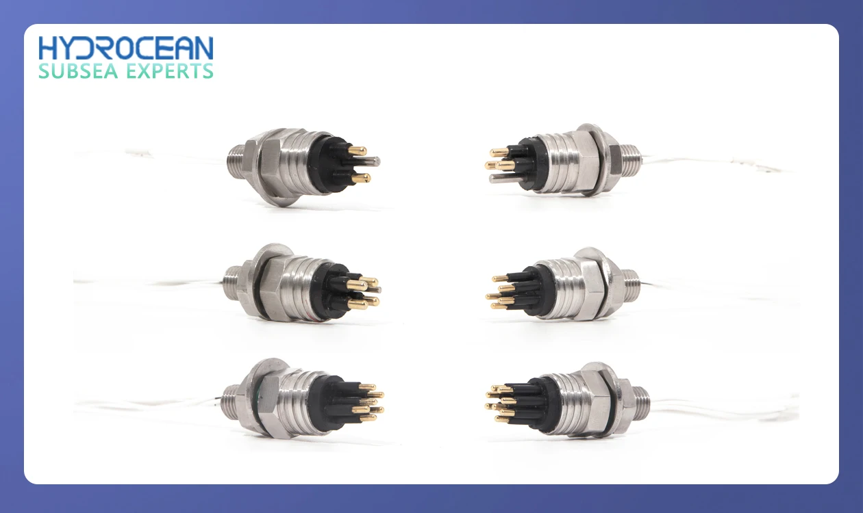 Hydrocean UNDERWATER ELECTRICAL WET-MATE CONNECTORS - Bulkhead Connector Male Plug 2pin to 12pin