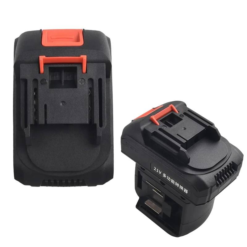 Dual-Slot Adapter 2-in-1 Power Tool Battery Adapter Compatible for MT 21V Li-ion Battery for Use with For MT 18V Cordless Tools