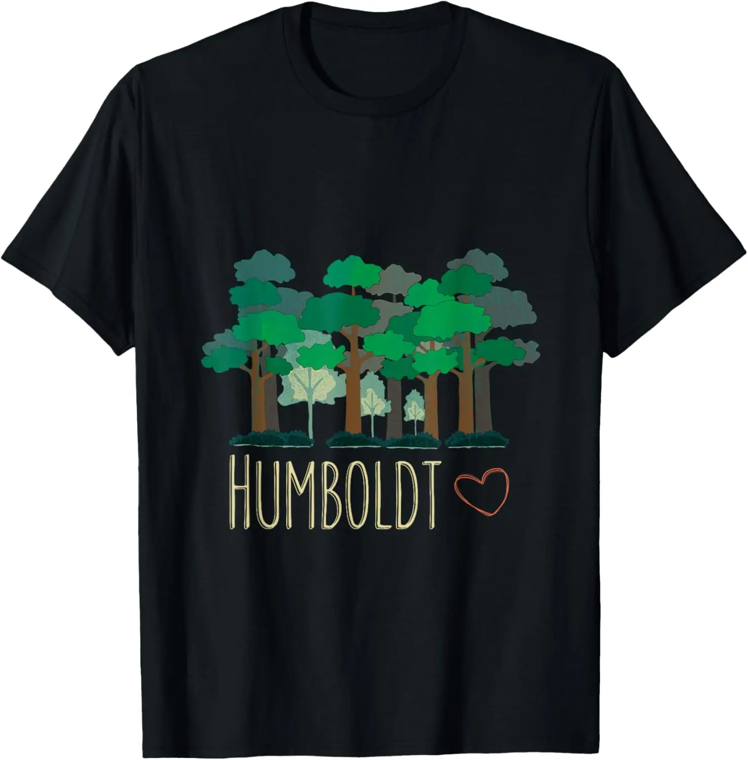 Humboldt County California Redwoods Forest Trees T-shirt T-Shirt