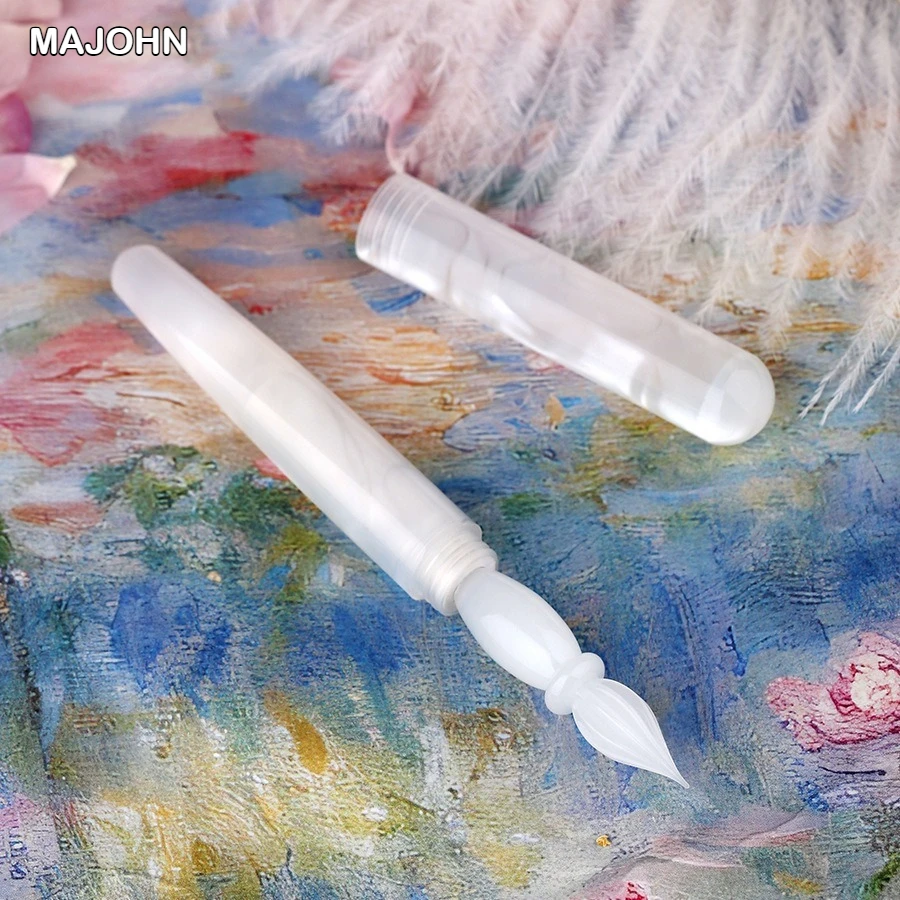 

MAJOHN N10 Resin Glass Dip Pen Ink Pen Handmade Nib For Writing Business Stationery Office School Supplies Writing Dip Pens