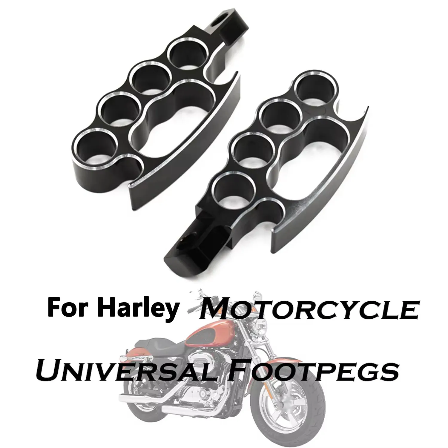 

Pokhaomin Motorcycle Universal Custom Pedal Flying Knuckle Control Footrests Foot Pegs For Harley VRod Sportster XL Dyna Softail