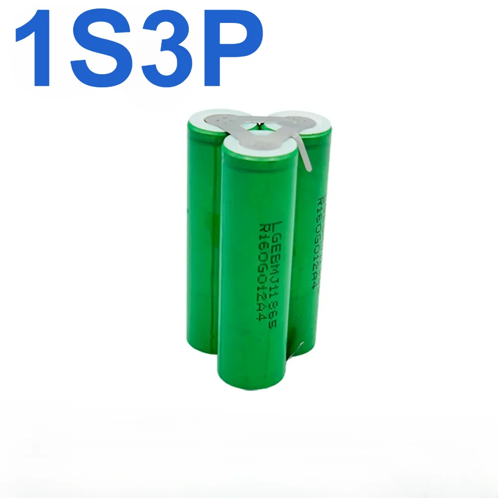 For 18V Screwdriver Battery 2S1P 1S3P 3S2P 4S2P 5S2P 8.4V 3.7V 10.8V 16.8V 18V MJ1 Battery Pack 18650 3500mAh Battery