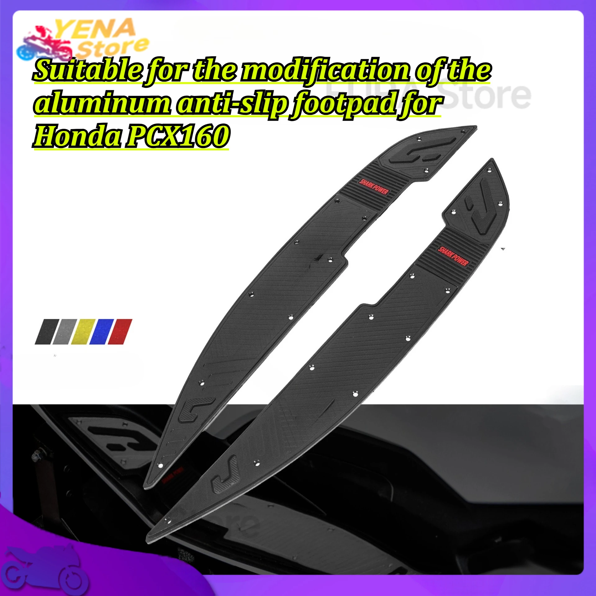 

The motorcycle footrest is suitable for the modification of the aluminum anti-slip footpad for Honda PCX160.