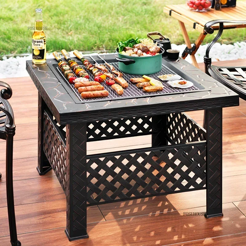 Creative Courtyard Garden Terrace Fire Pits Outdoor Apartment Villa Heating Stove Indoor Home Living Room Barbecue Grill Brazier