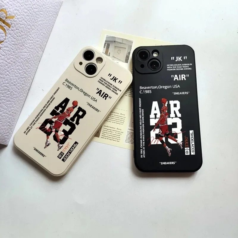 INS Hot Off AIR Sports Shoes Brand Phone Case For iPhone 11 12 13 14 15 Pro Max XS XR 7 8 SE Plus Mini White Back Cover