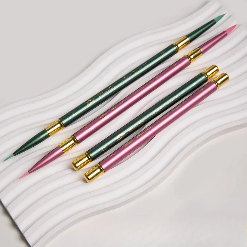 Travel Portable Double-headed Nylon Hair Watercolor Brush Round Head Professional Art Student Sketching and Painting Supplies