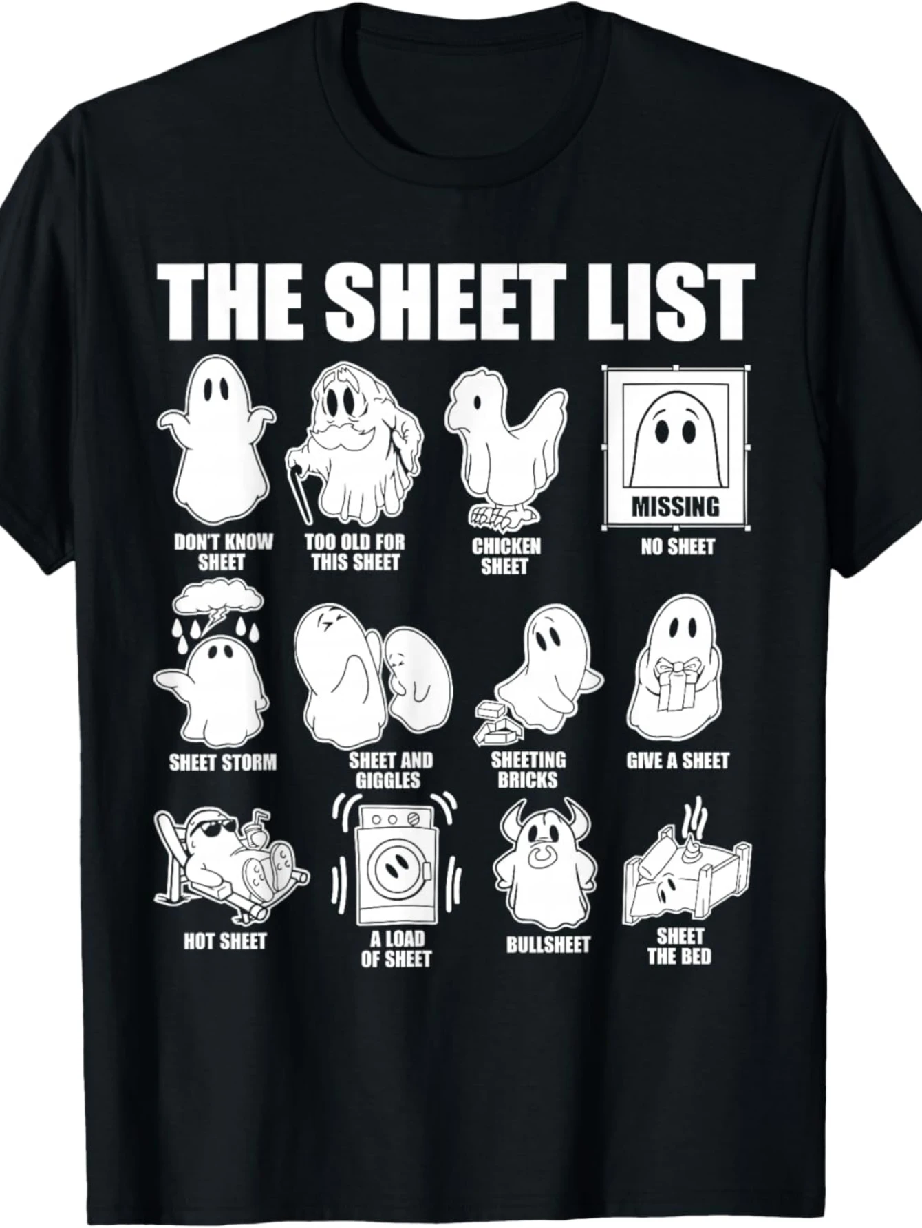 The Humorous Halloween T‑Shirt Features A Playful 