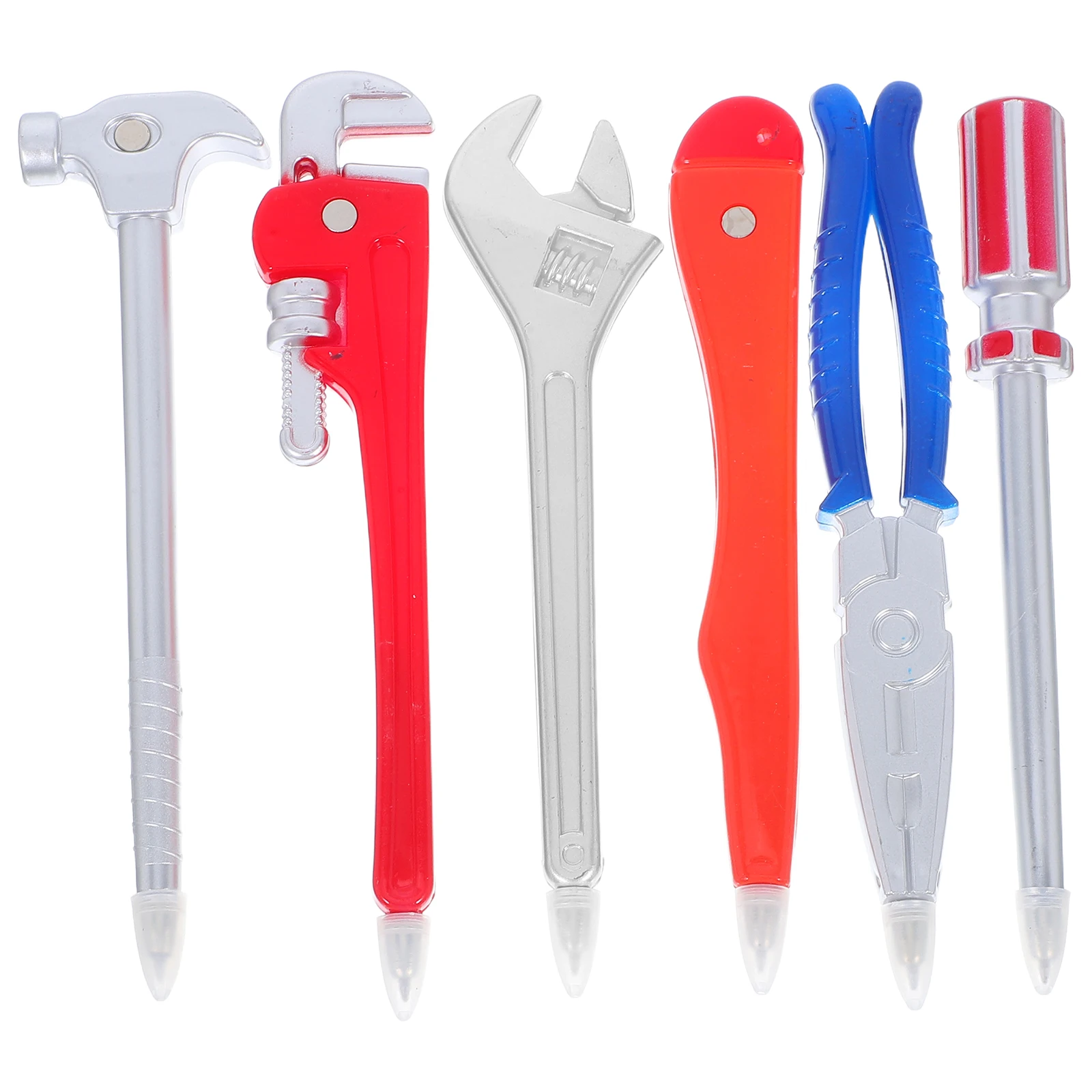 

6 Pcs Tool Shape Ballpoint Pen Novelty Hardware Multipurpose Plastic for Adults Students Office School Classroom