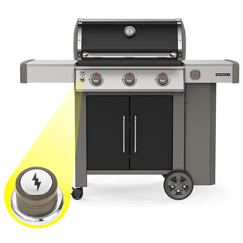 مجموعة إشعال شواية ممتازة لسلسلة 67847 Weber Genesis 300 (2008-2010) E/S-310 & 320، EP/CEP-310 & 320 متينة وسهلة T