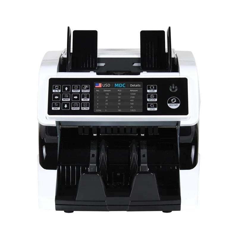 AL-920 CIS Multi Currency Automatic Ticket Counting Machine Currency Combination Value Ticket Counting Ticket Counter