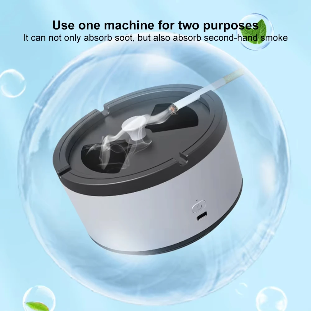 Smart Ionic Air Purifying Ashtray – Sleek, Silent & Portable for Home/Office | Neutralizes Smoke & Odors Instantly