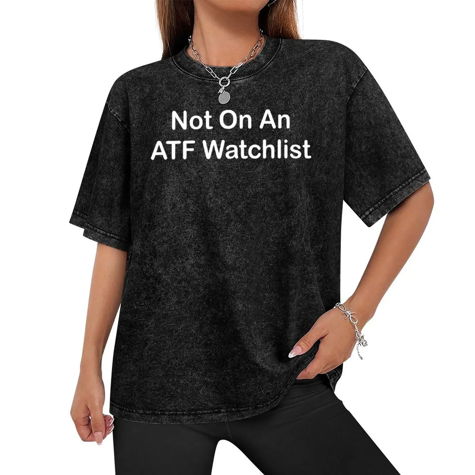 ATF Watchlist T-Shirt summer clothes vintage clothes heavyweights t shirt men 100℅ cotton