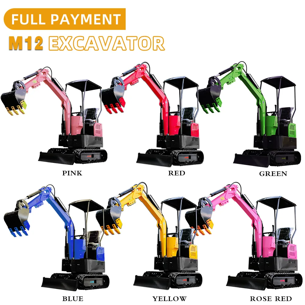 1.2Ton Mini Digger With Attachments Agricultural Mini Excavator With Crawler Ce Epa High Quality Multi Functional Mini Excavator