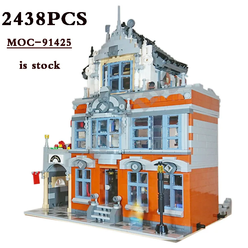 

Classic MOC-91425- Old European Mansion, Interior V2 Fit 10264 Alternative Build DIY Model 2438 Pieces Building Block Toy Gift