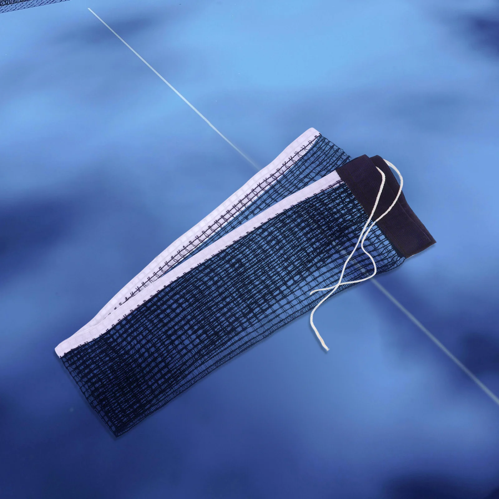 Polyester-Cotton Table Tennis Net Tight Mesh Quick Assembly Portable Foldable Replacement Mesh Net Trainer for Indoor Outdoor
