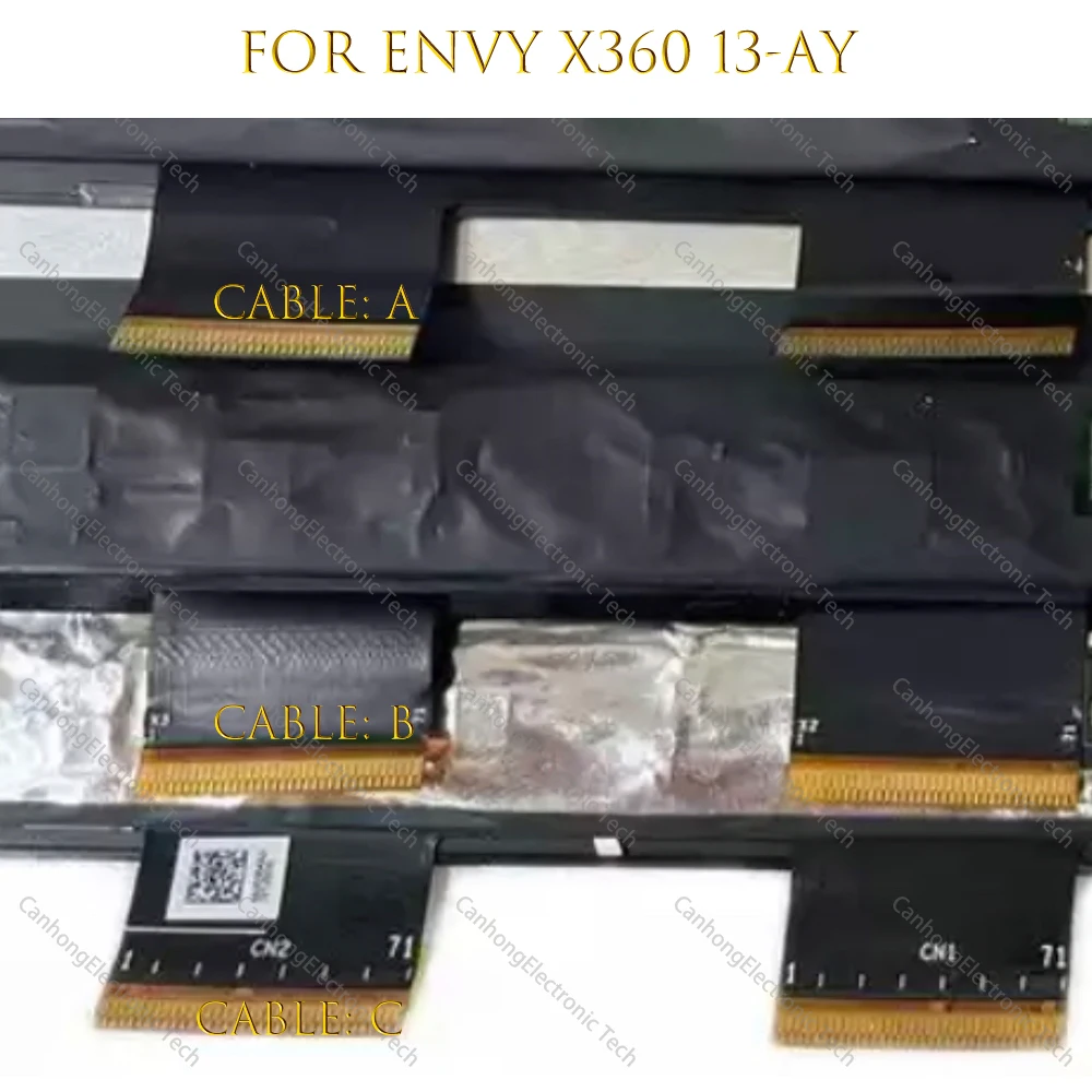 Imagem -04 - para hp Envy X360 13-ay 13-ay0067nr 13-ay0504sa Nv133fhm-n5t Nv133fhm-a1a B140hat04.1 Lcd Assembléia Digitador da Tela de Toque 13.3