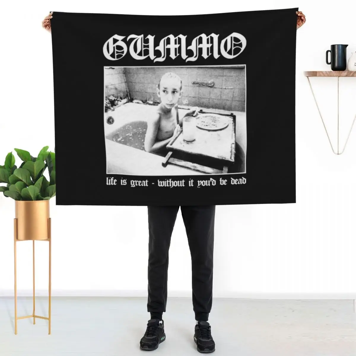 Gummo: Life is Great, Without It You'd Be Dead T-Shirt Throw Blanket Decorative Sofas Camping Furrys Warm Blankets